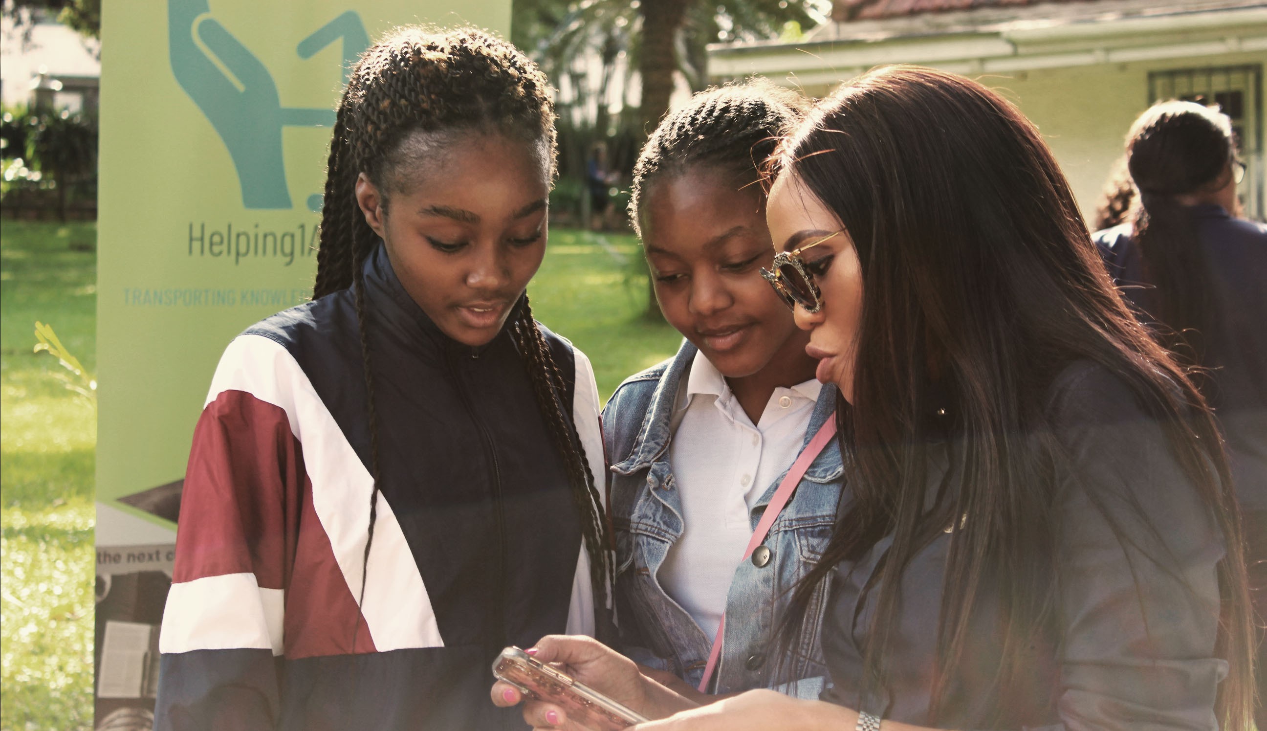 Students using our portal